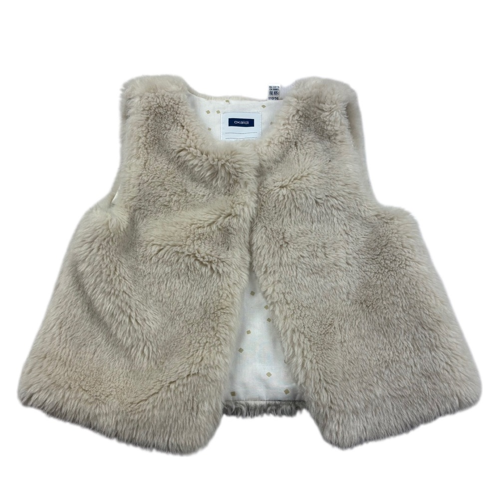 Okaidi Faux Sherpa Vest Size 5A/Y 110cm